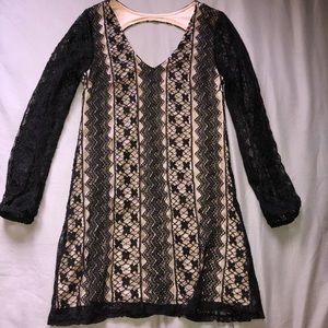 Black lace dress